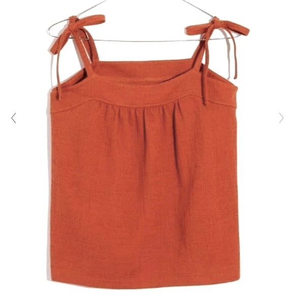 Madewell Crosshatch Tie Strap Tank small - Picture 4 of 4